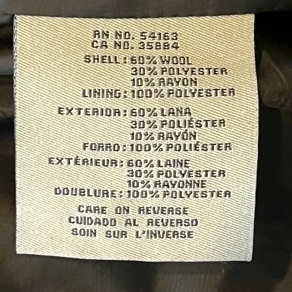 Cole Haan Black Women’s Wool-Blend lined jacket size 6 - Picture 7 of 8